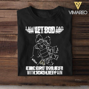 Personalized US Veteran Dad Bob Kid Name Tshirt Printed QTVQ2705