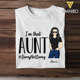 Personalized I'm that Aunt Tshirt Printed NQVQ2405