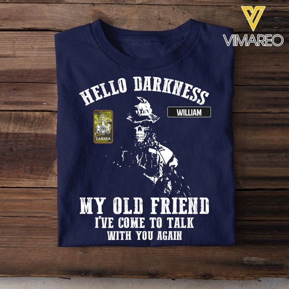 Dh Personalized Canadian Soldier Tshirt Printed DT2605