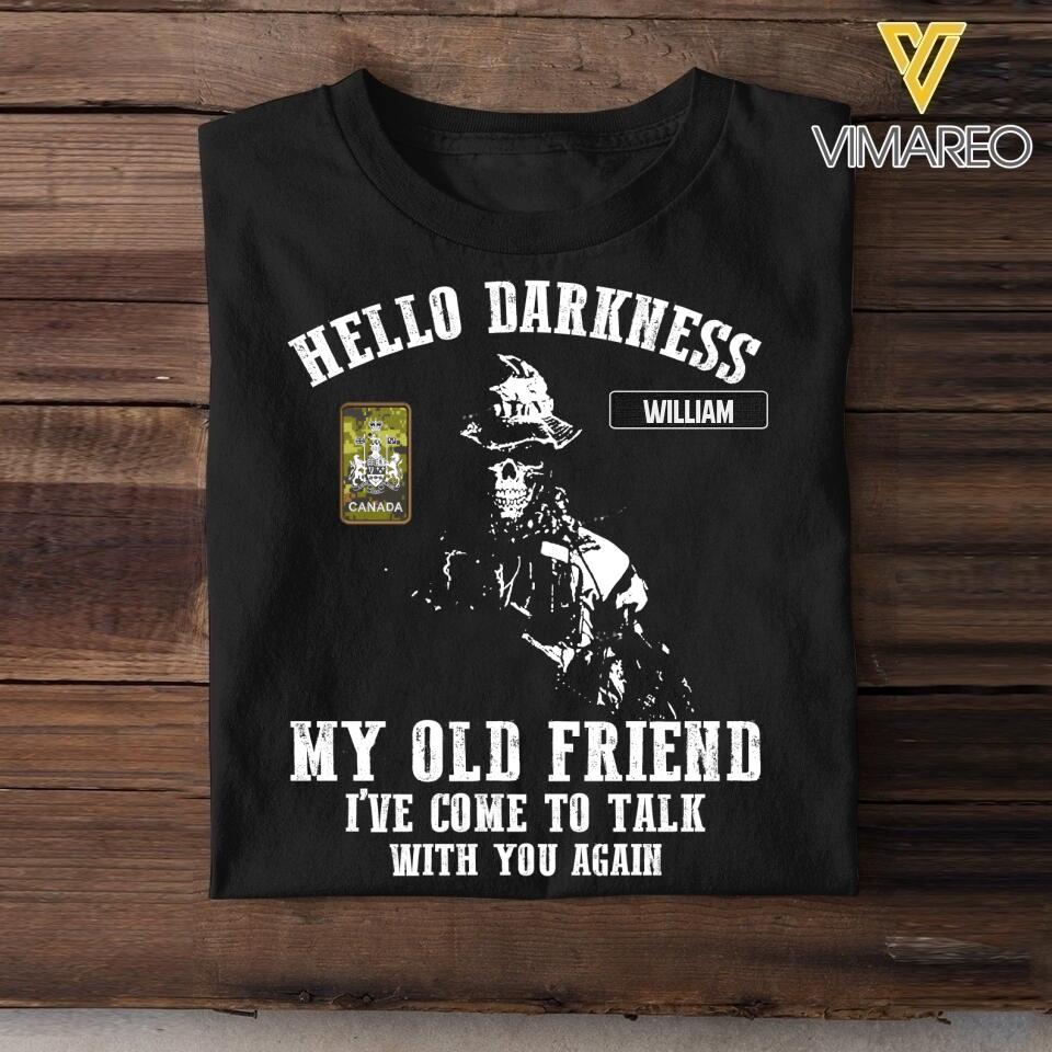 Dh Personalized Canadian Soldier Tshirt Printed DT2605