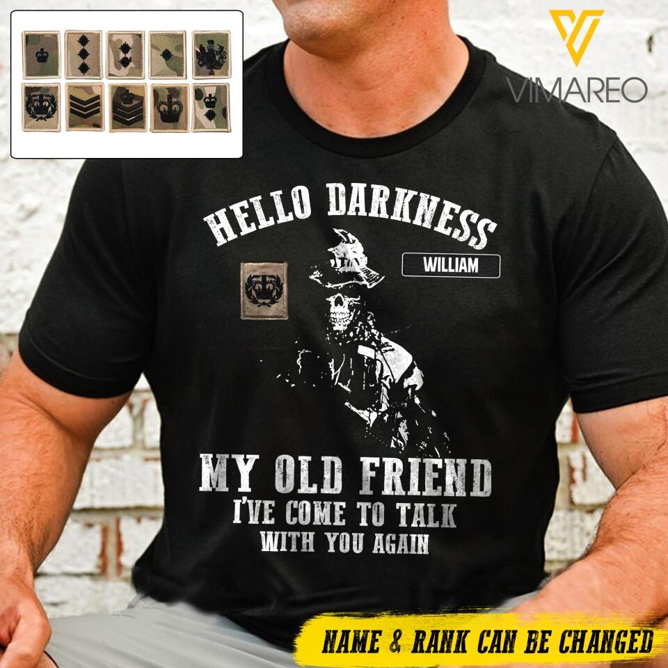 DH Personalized British Soldier Tshirt Printed DT2605
