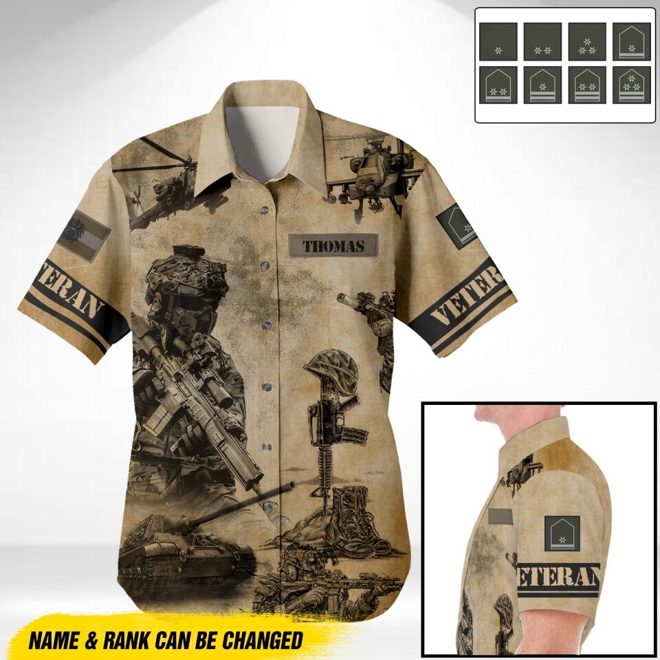 DH Austrian Army Hawaii Shirt Printed DT3005