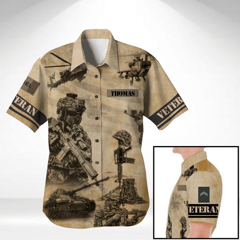 DH Belgian Veterans Hawaii Shirt Printed DT3005