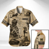 DH French Veterans Hawaii Shirt Printed DT3005