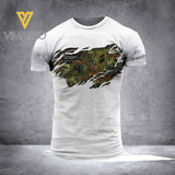 DH Personalized German Soldier Tshirt 3D Printed HC3005