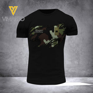 DH Personalized Irish Soldier Tshirt 3D Printed HC3005