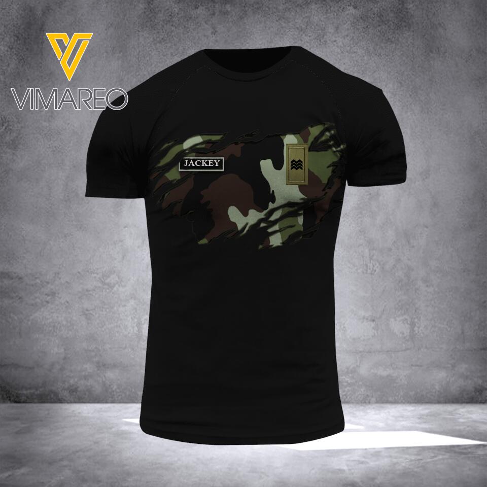 DH Personalized Irish Soldier Tshirt 3D Printed HC3005
