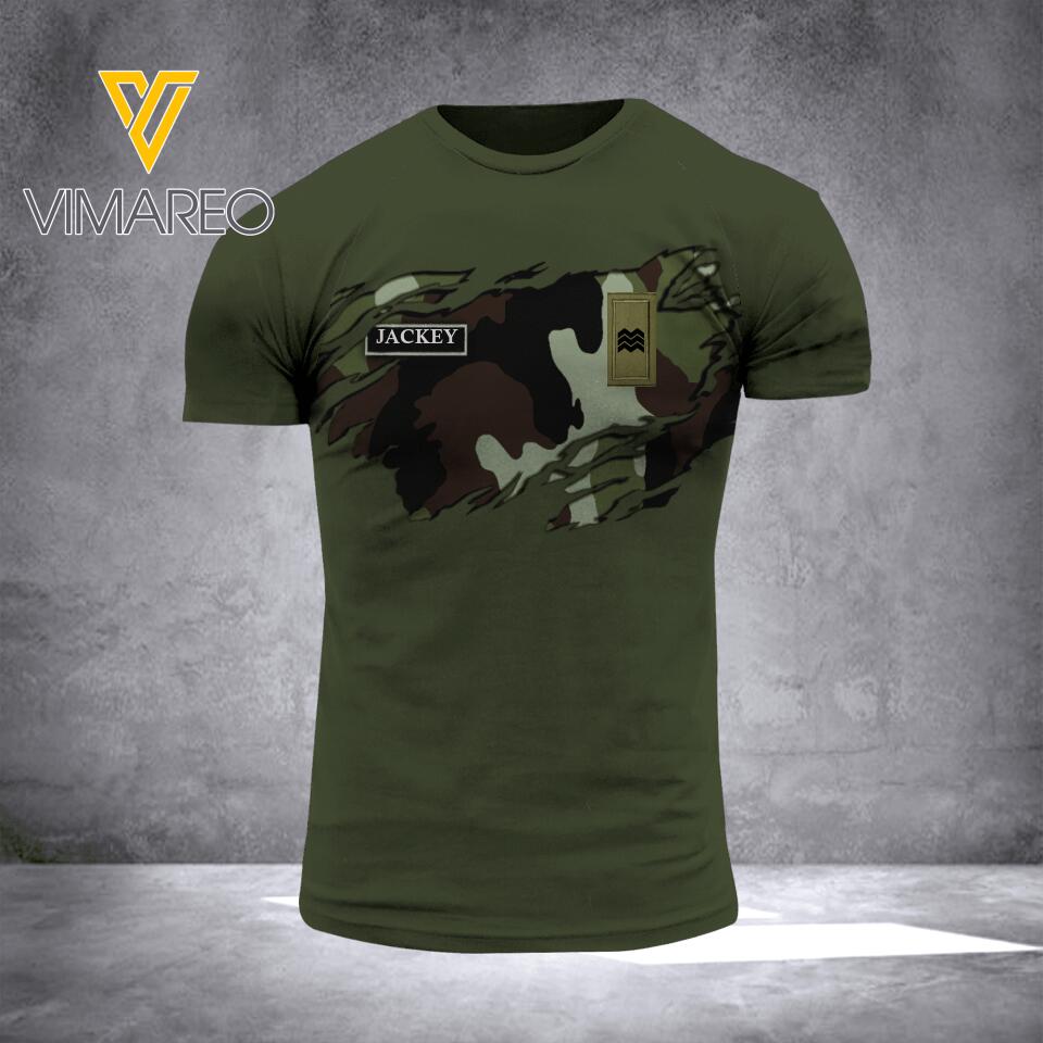 DH Personalized Irish Soldier Tshirt 3D Printed HC3005