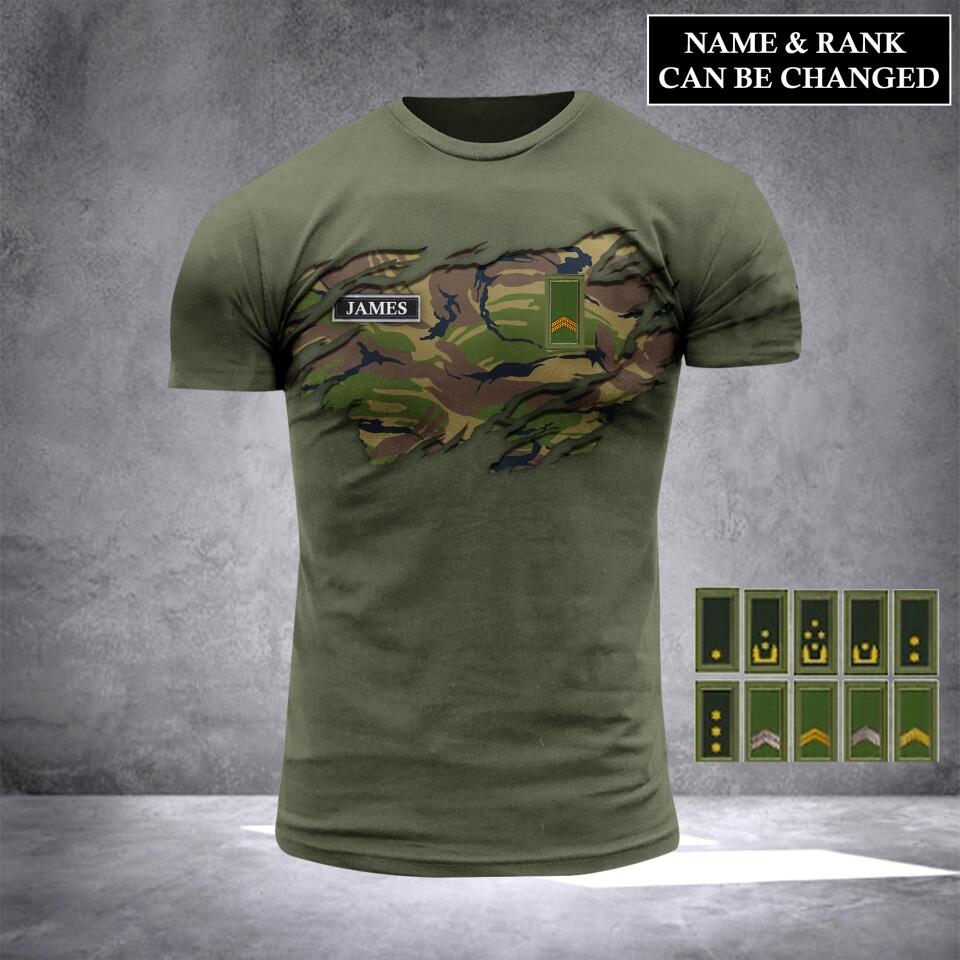 DH Personalized Netherland Soldier Tshirt 3D Printed HC3005
