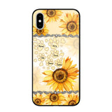 Personalized Dog Lover Sunflower Background Phonecase NQDT2705