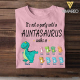 Personalized Auntasaurus Tshirt Printed 22JUN-HY01