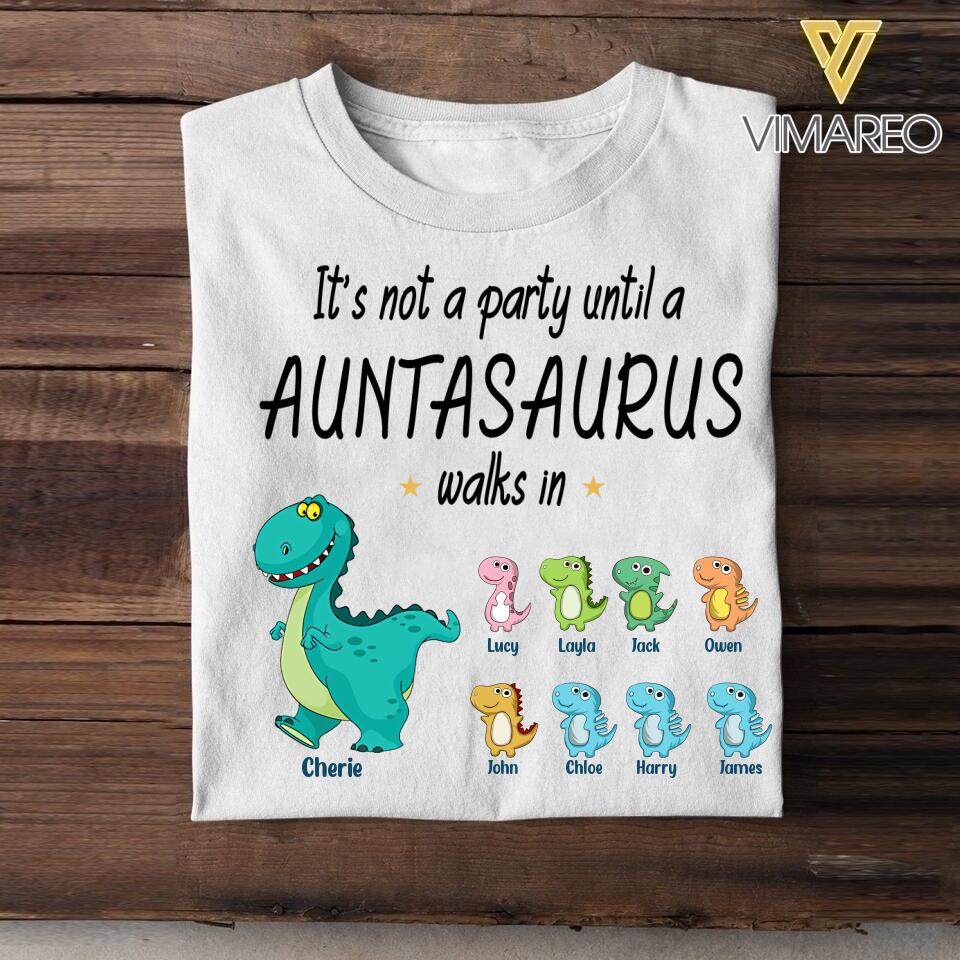 Personalized Auntasaurus Tshirt Printed 22JUN-HY01