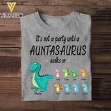 Personalized Auntasaurus Tshirt Printed 22JUN-HY01