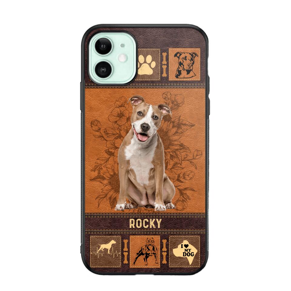 Personalized Pitbull Phone Case Printed 22JUN-DT01