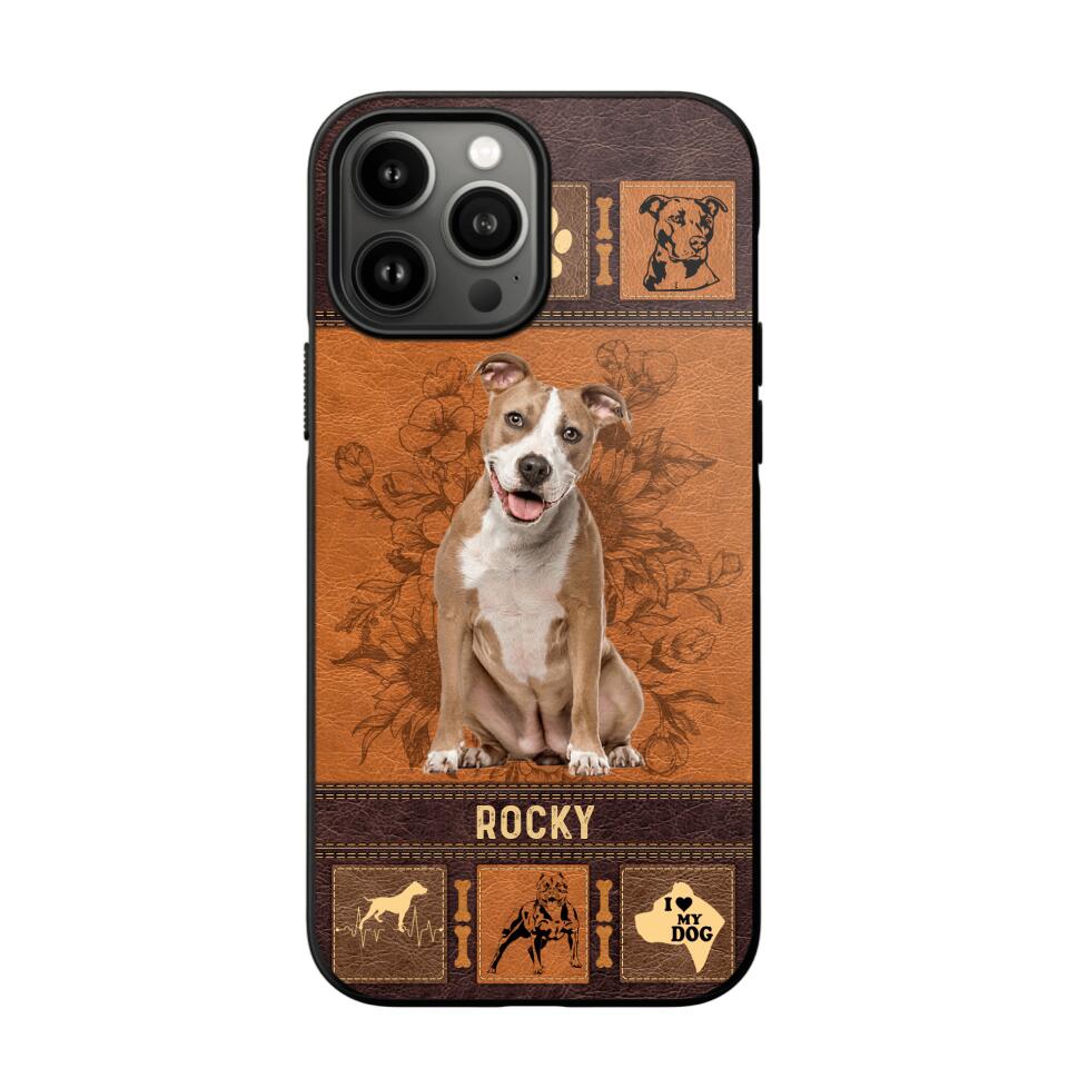 Personalized Pitbull Phone Case Printed 22JUN-DT01