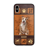 Personalized Pitbull Phone Case Printed 22JUN-DT01