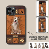 Personalized Pitbull Phone Case Printed 22JUN-DT01