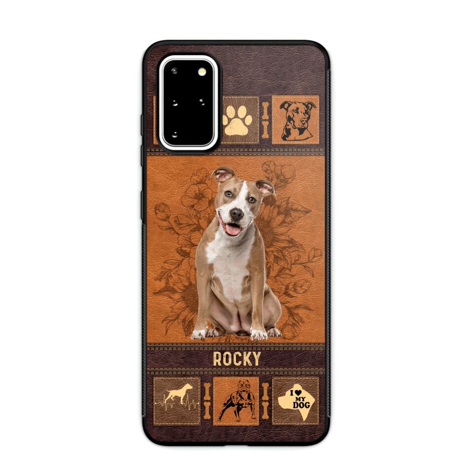 Personalized Pitbull Phone Case Printed 22JUN-DT01