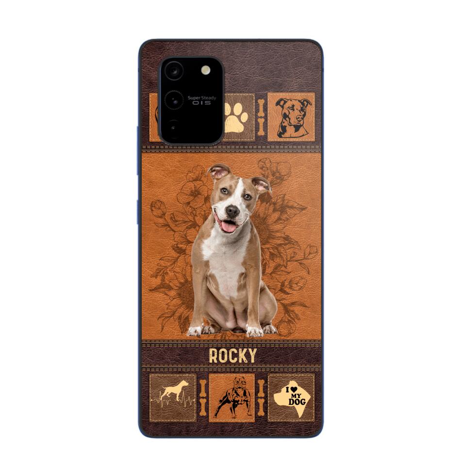 Personalized Pitbull Phone Case Printed 22JUN-DT01