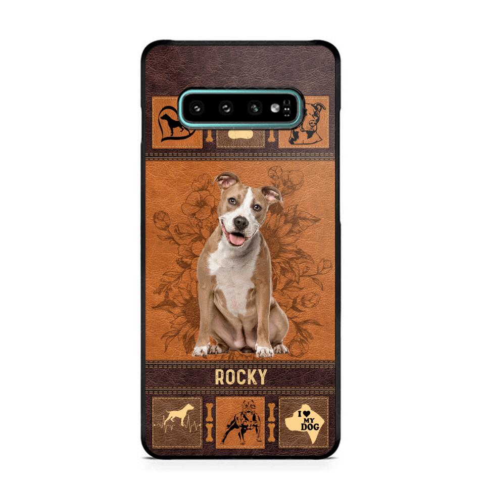 Personalized Pitbull Phone Case Printed 22JUN-DT01