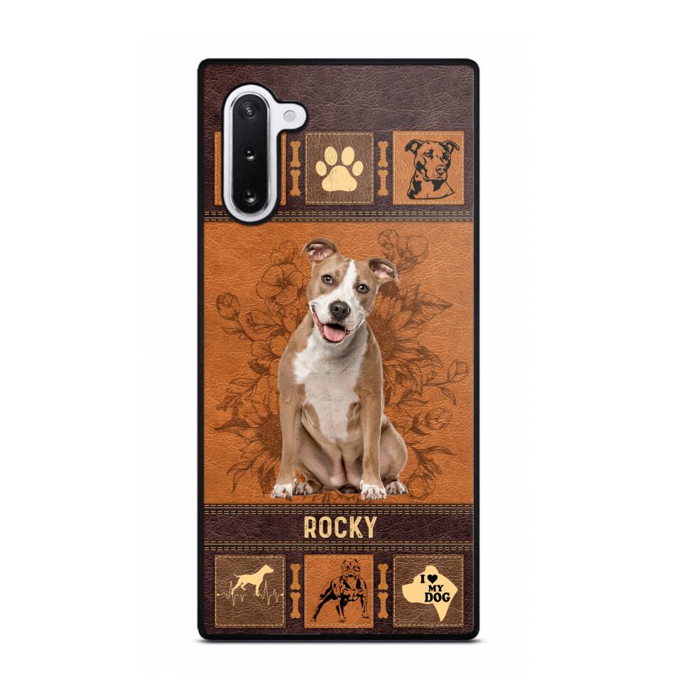 Personalized Pitbull Phone Case Printed 22JUN-DT01