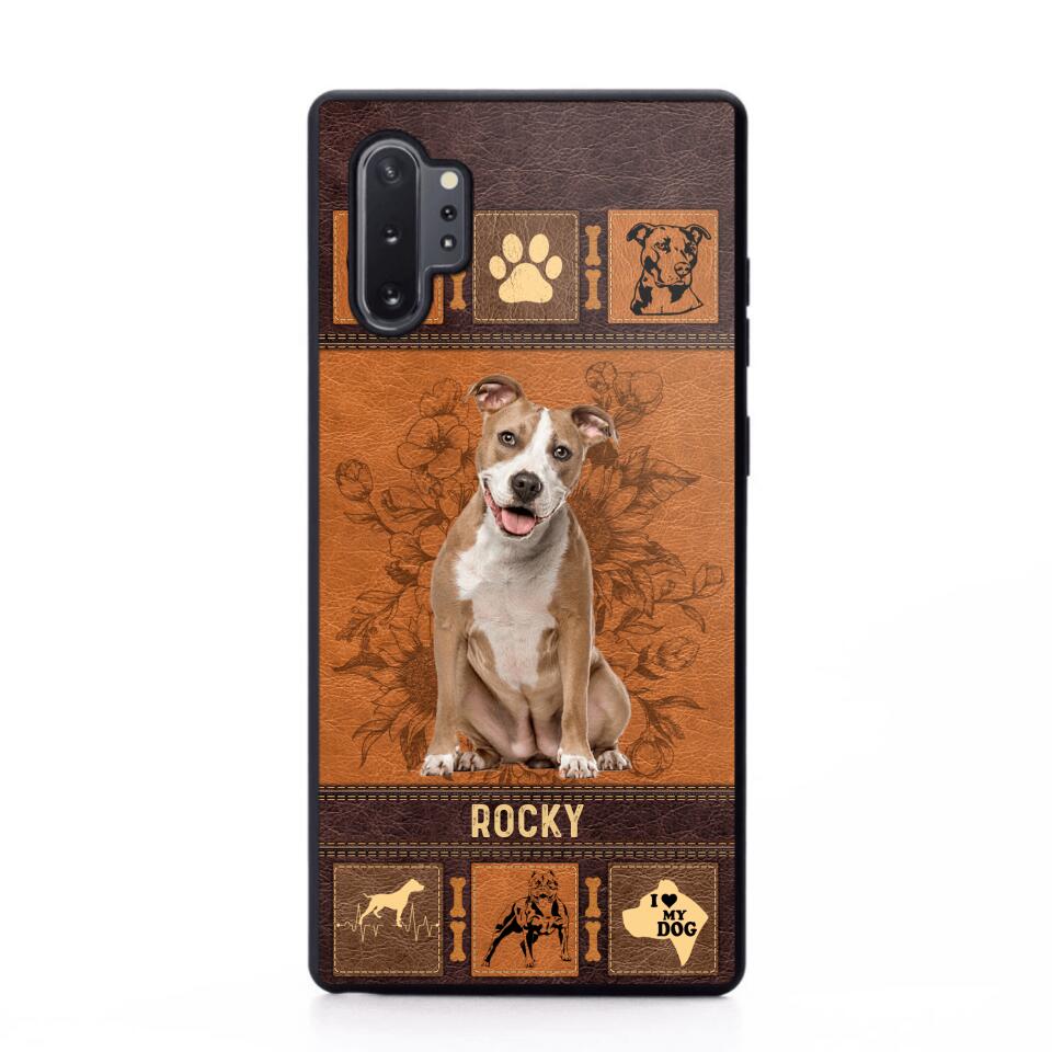 Personalized Pitbull Phone Case Printed 22JUN-DT01