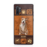 Personalized Pitbull Phone Case Printed 22JUN-DT01