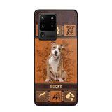Personalized Pitbull Phone Case Printed 22JUN-DT01