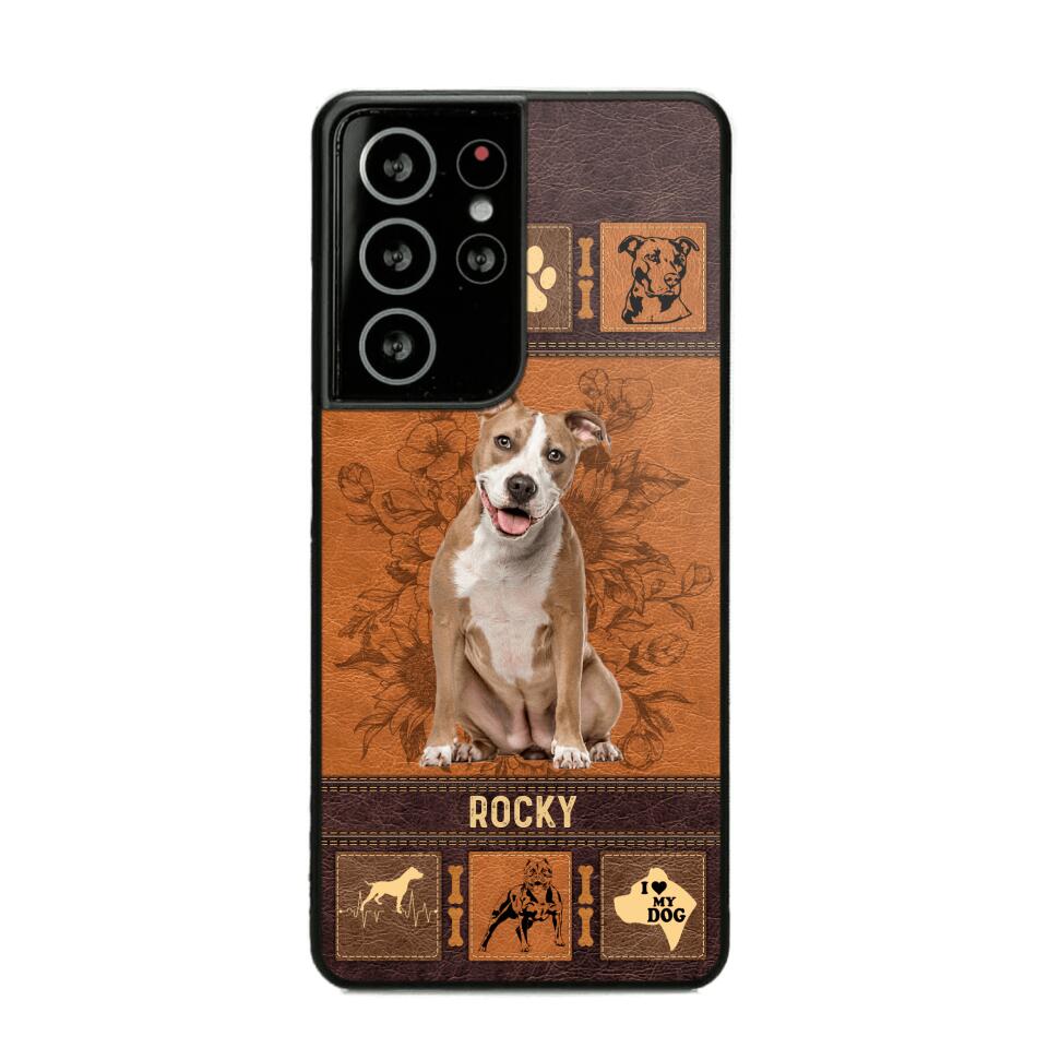 Personalized Pitbull Phone Case Printed 22JUN-DT01
