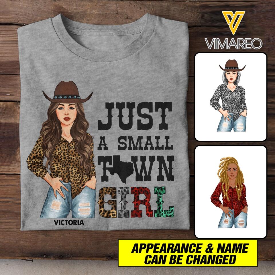 Personalized Texas Girl Tshirt Printed 22JUN-HC01