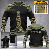 Personalized Italian Veteran Camo Tshirt or Hoodie 3D Printed QTDT0206