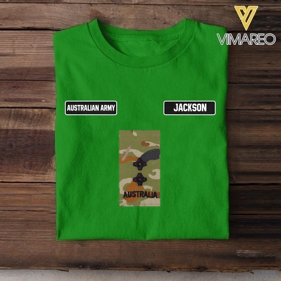 DH Personalized Australian Army Tshirt Printed DT1105