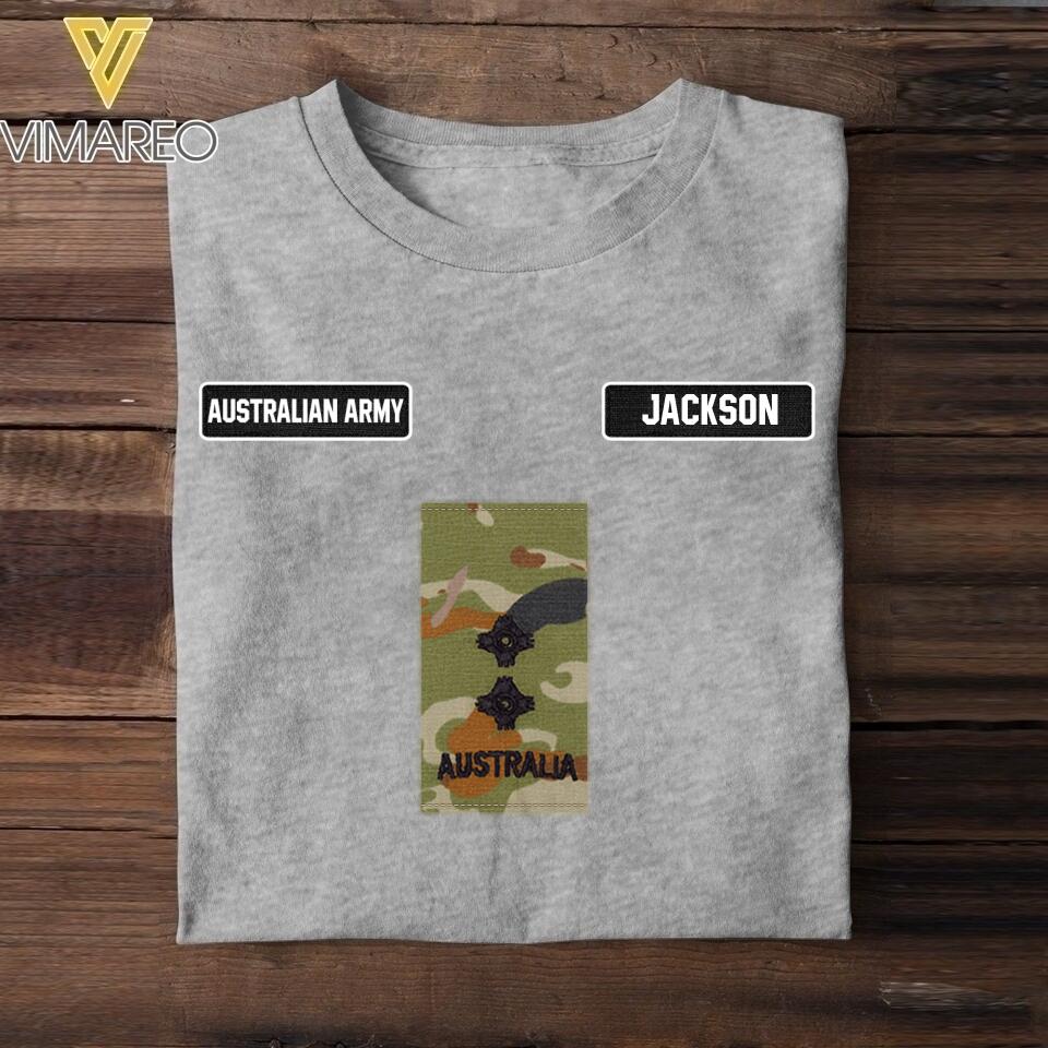DH Personalized Australian Army Tshirt Printed DT1105