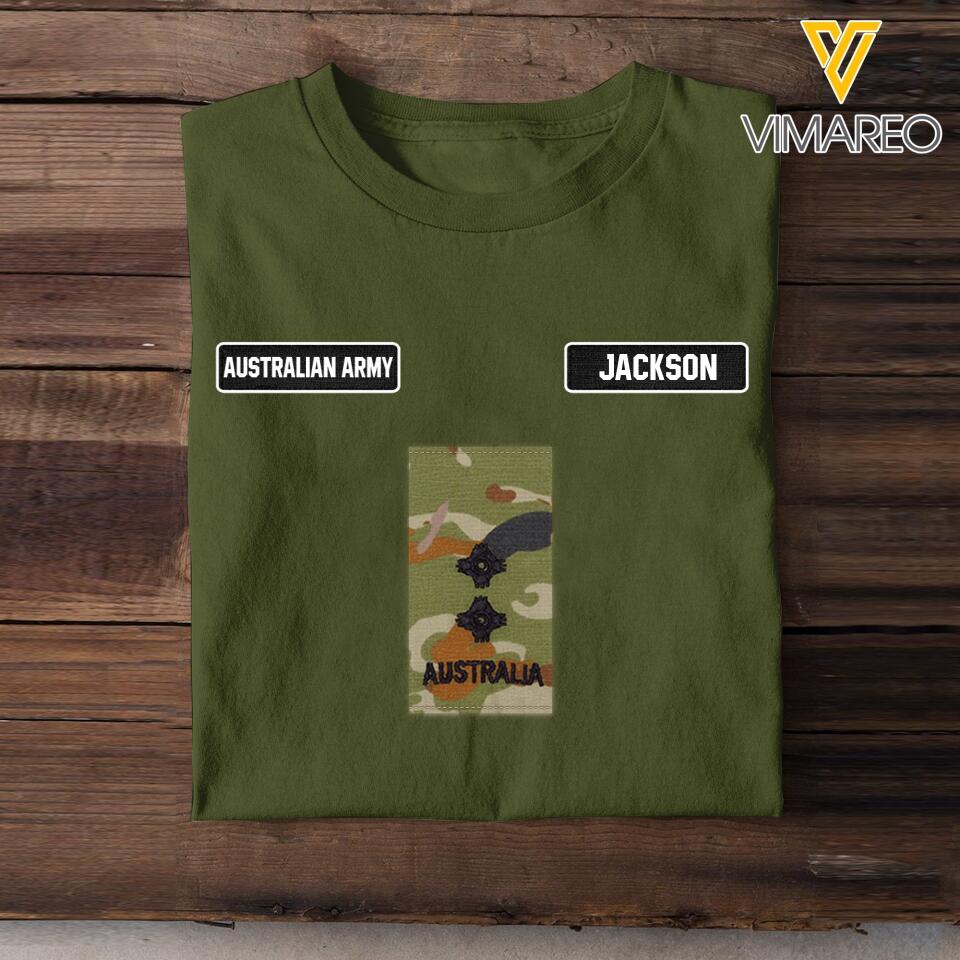 DH Personalized Australian Army Tshirt Printed DT1105
