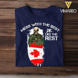 Personalized Mess with the best-Canadian soldier Tshirt Printed QTDT0306