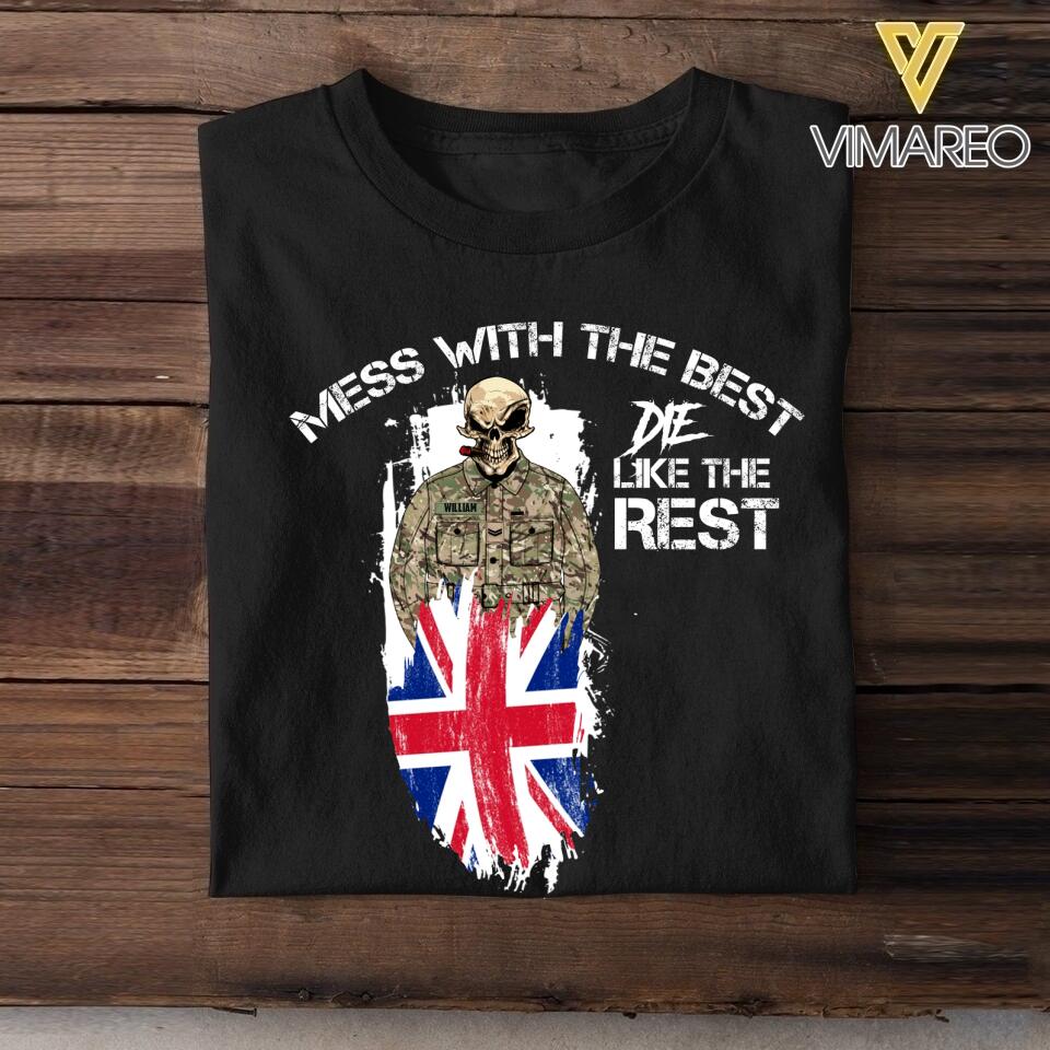 Personalized Mess with the best-British soldier Tshirt Printed QTDT0306
