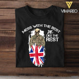 Personalized Mess with the best-British soldier Tshirt Printed QTDT0306