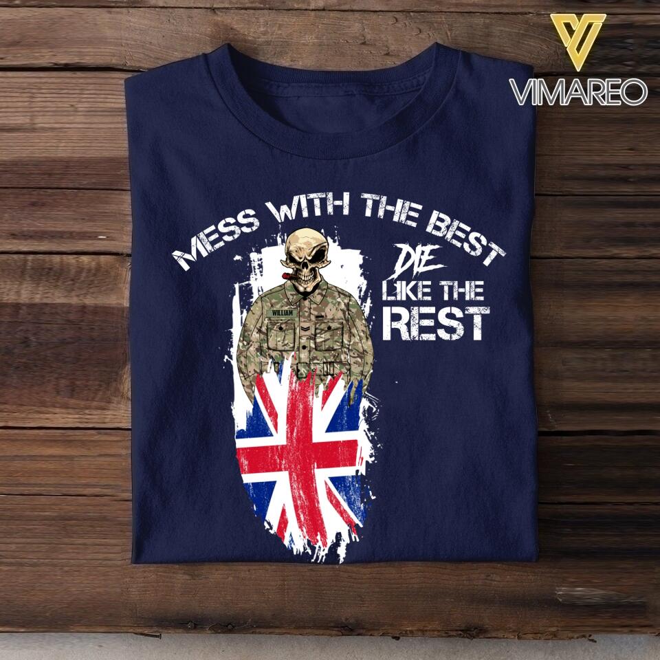 Personalized Mess with the best-British soldier Tshirt Printed QTDT0306