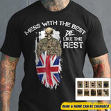 Personalized Mess with the best-British soldier Tshirt Printed QTDT0306