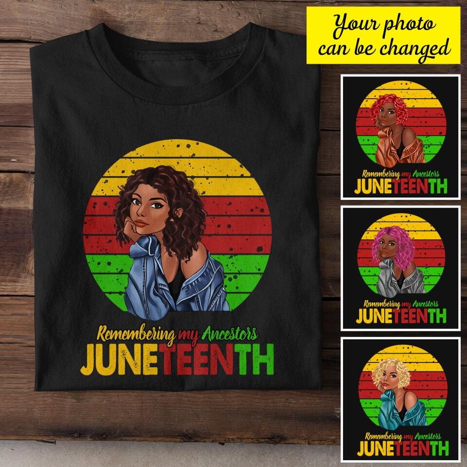 Personalized Juneteenth  Tshirt Printed QTHY0306