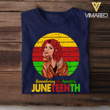 Personalized Juneteenth  Tshirt Printed QTHY0306