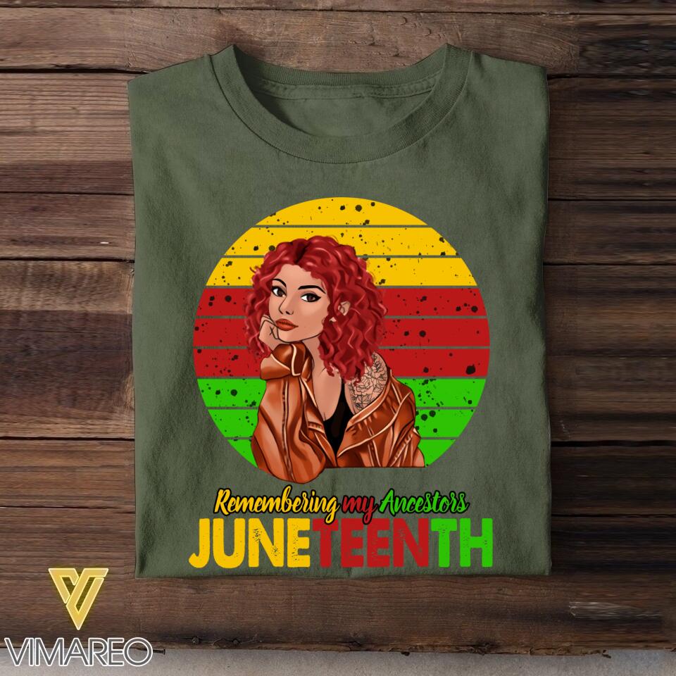 Personalized Juneteenth  Tshirt Printed QTHY0306