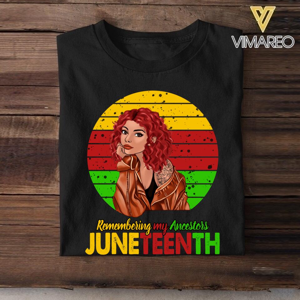 Personalized Juneteenth  Tshirt Printed QTHY0306