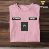 DH Personalized Belgian Army Tshirt Printed DT1205