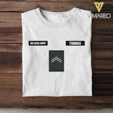 DH Personalized Belgian Army Tshirt Printed DT1205
