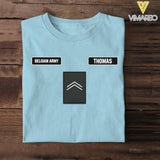 DH Personalized Belgian Army Tshirt Printed DT1205