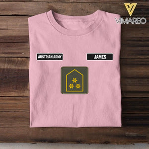 DH Personalized Austrian Army Tshirt Printed DT1205