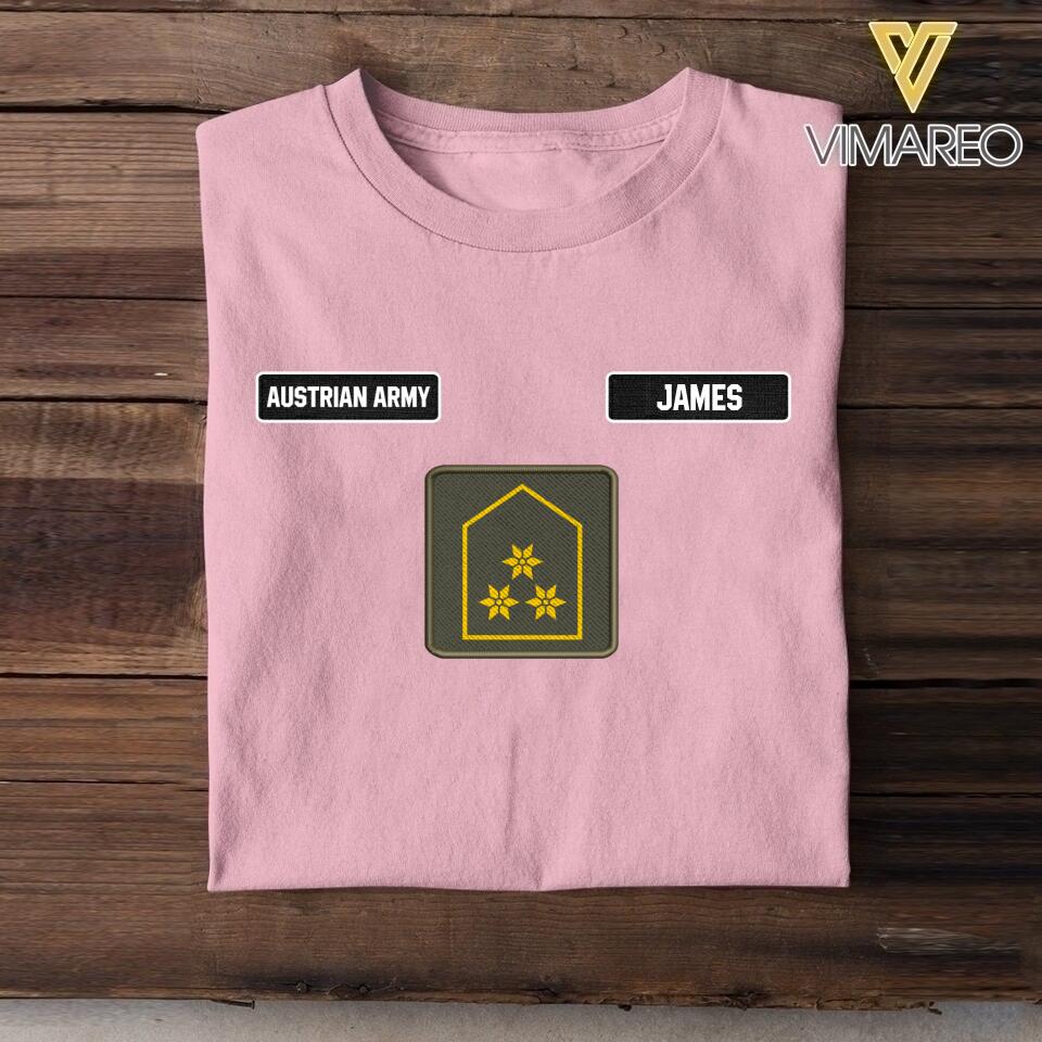 DH Personalized Austrian Army Tshirt Printed DT1205