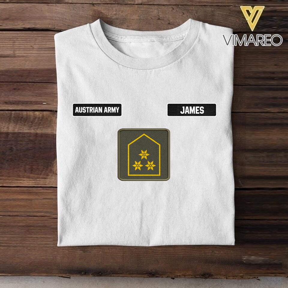 DH Personalized Austrian Army Tshirt Printed DT1205
