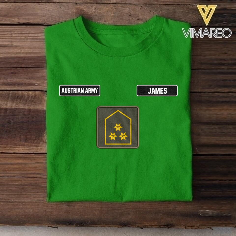DH Personalized Austrian Army Tshirt Printed DT1205